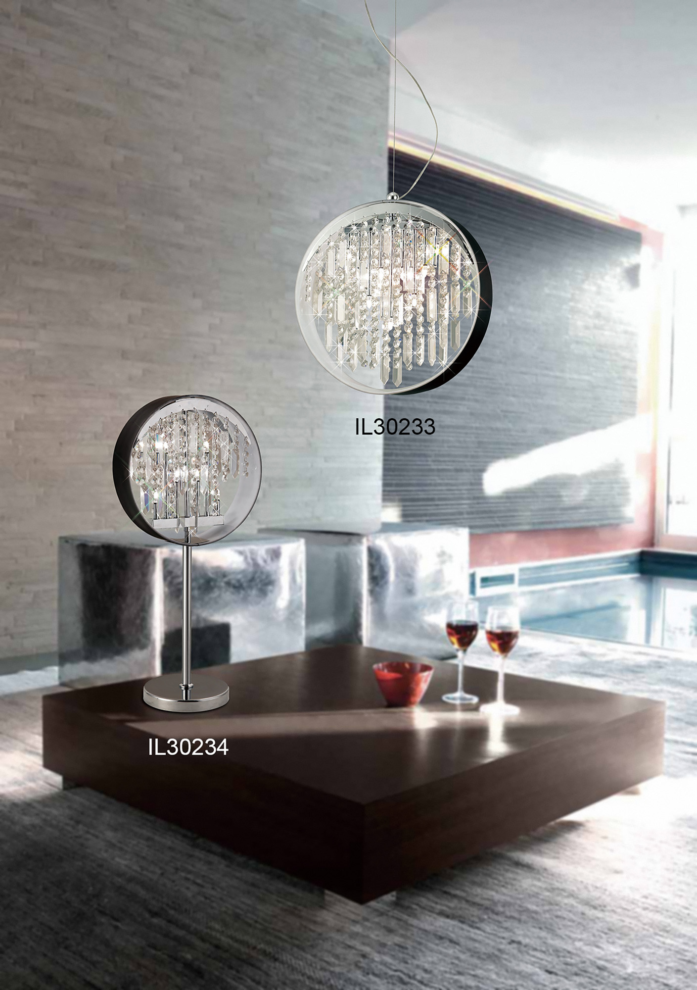 Geo Crystal Table Lamps Diyas Designer Table Lamps